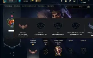 Bronze 2 com 40 Champs e 4 Skins