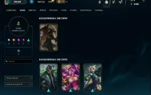 Bronze 2 com 40 Champs e 4 Skins