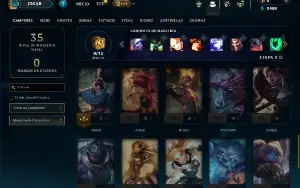 Bronze 2 com 40 Champs e 4 Skins