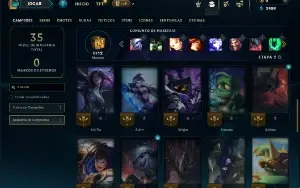 Bronze 2 com 40 Champs e 4 Skins