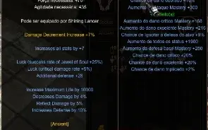 [Mega Mu] Set Gl Anc Full +15 Com Bota