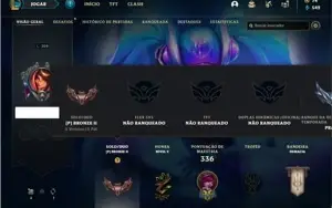 Conta bronze 2 com 72 Champs e 125 Skins + 3 Vitoriosas