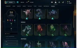 CONTA LOL - NIVEL 300 + 100 SKINS + CROMAS