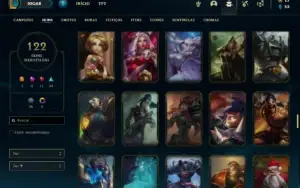 Conta ouro 4 com 150 Champs e 122 Skins + 2 Prestigios