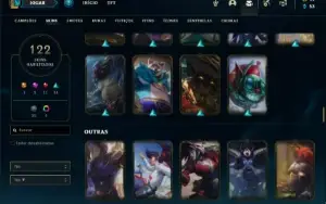 Conta ouro 4 com 150 Champs e 122 Skins + 2 Prestigios