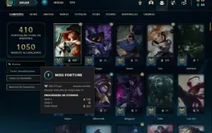 Conta ouro 4 com 150 Champs e 122 Skins + 2 Prestigios