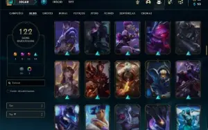 Conta ouro 4 com 150 Champs e 122 Skins + 2 Prestigios