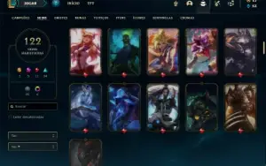 Conta ouro 4 com 150 Champs e 122 Skins + 2 Prestigios