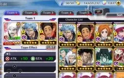 conta bleach brave souls (Hikone,Grimmjow, Toshiro)