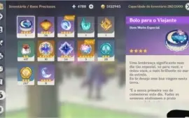Venda de conta do jogo Genshin Impact