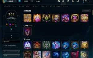 Conta League Of Legends nv 845 Platina 1