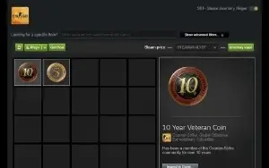 CONTA ANTIGA STEAM 18 ANOS MEDALHAS 5 E 10 ANOS DE SERVIÇO