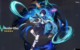 Conta Genshin AR 58 13 personagens 5* // 7 armas 5*