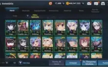 Vendo conta grand chase mobile meio end game