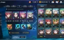 Vendo conta grand chase mobile meio end game