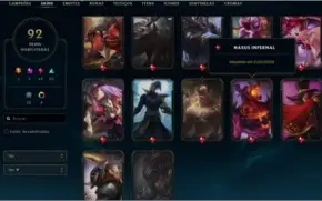Conta League of Legends - 769R$ gastos 92 skins