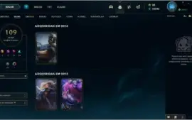 Conta Legue of Legends (lol) antiga (season 2) skins RARAS