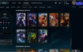 ACC COM 41K ESSÊNCIA AZUL 92 CHAMPS E 45 SKINS POR R$ 215,99