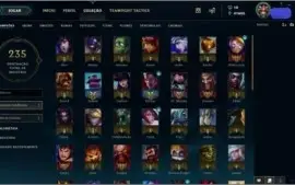 ACC COM 41K ESSÊNCIA AZUL 92 CHAMPS E 45 SKINS POR R$ 215,99