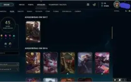 ACC COM 41K ESSÊNCIA AZUL 92 CHAMPS E 45 SKINS POR R$ 215,99