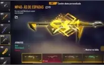 Conta Free Fire  Armas Tributadas (MP40 /SCAR ) Angelical.