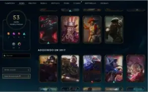 Diamante 4 - 111 Campeões, 53 Skins