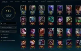 Diamante 4 - 111 Campeões, 53 Skins