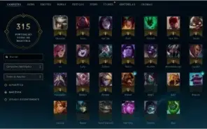 Diamante 4 - 111 Campeões, 53 Skins
