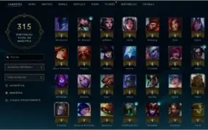 Diamante 4 - 111 Campeões, 53 Skins