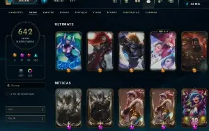 640 skins neo pax sivir e 17 skins miticas ótimo mmr