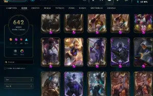 640 skins neo pax sivir e 17 skins miticas ótimo mmr