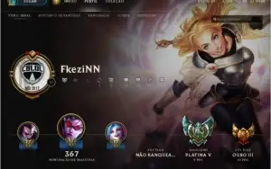 Platinha 5/ 120 champs/ 39 skins/ criada na S3/ 68 icones