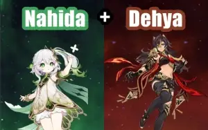 Conta Genshin Impact AR 7 com Nahida e Dehya ⭐