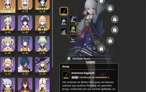 ✨GENSHIN IMPACT CONTA COM PERSONAGENS 5⭐✨