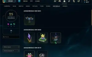 CONTA LEAGUE OF LEGENDS