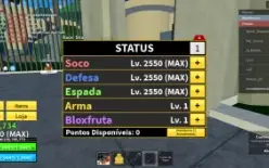 Conta de Blox fruit contas level 2550 [level maximo]