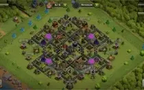 Conta de Clash of clans CV9 bem upado