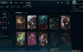 CONTA 72SKINS 100+CHAMP PLATINA(BORDA) LEAGUE OF LEGENDS LOL