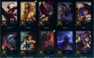 CONTA LOL ICONE DE PLATINA SEASON 9 E MMR ALTO