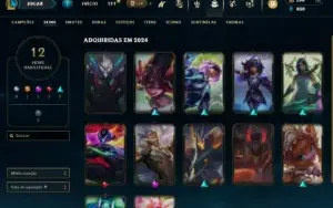 conta valorant/lol com skins