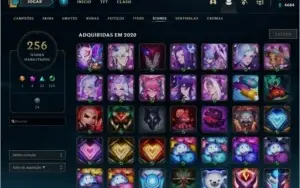 CONTA LOL PLATINA 4 - TODOS CAMPEÕES - VÁRIAS SKINS