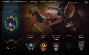 Conta LOL PLatina Smurf