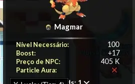 Conta lvl 119 Volcanic com pokemons do clan
