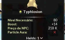 Conta lvl 119 Volcanic com pokemons do clan