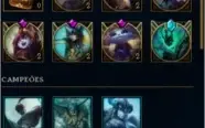 Conta League of Legends Diamante 4, 42 skins ++
