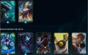 Conta League of Legends Diamante 4, 42 skins ++
