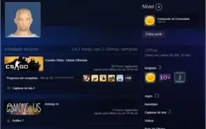 Conta steam 2 ANOS + PRIME CSGO + 203hrs DE JOGO +  AMONG US