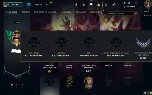 Unranked com TODOS os champs e 253 Skins ( 5 Ultimates )