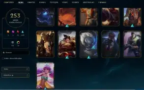 Unranked com TODOS os champs e 253 Skins ( 5 Ultimates )