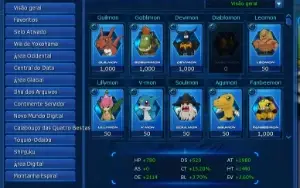 Conta Digimon Master Online Ladmo Aox.